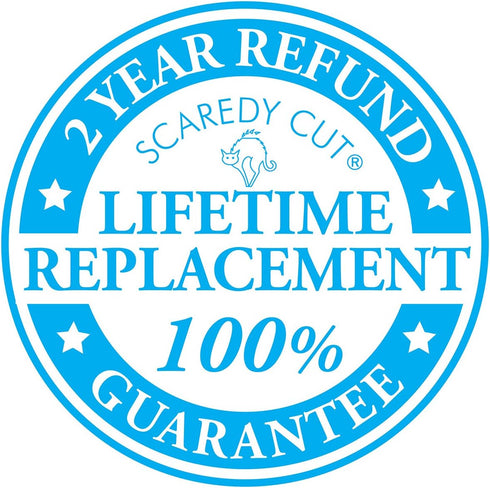 SCAREDY CUT NO Buzz Dog Clippers, Tiny Trim Safety Scissor, Silent Low Noise Grooming Clipper, Right Handed Pink