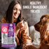 Cod Skins Dog Training Treats - All Natural & Healthy Fish Skin Snacks for Dogs, Boost Coat & Oral Health