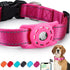 Reflective AirTag Dog Collar, Compatible with Apple AirTag, Nylon Collar with Silicone Holder for Small Medium Large
