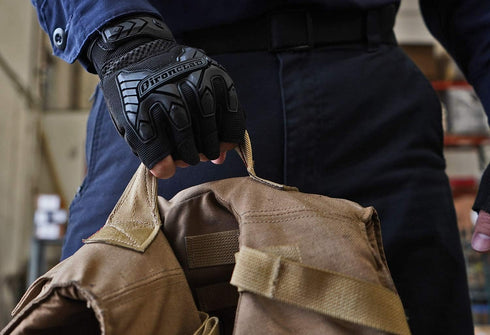 Ironclad Tactical Fingerless Impact Gloves, Black, XX-Large