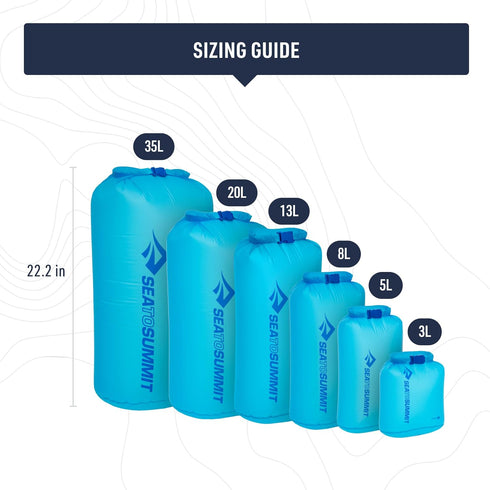 Sea to Summit Ultra-Sil Dry Bag, Ultralight Waterproof Dry Storage for Outdoor Activities