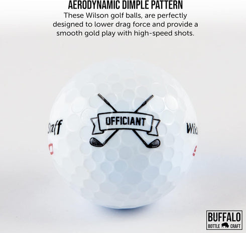 Wilson Sleeve of 3 Personalized Golf Balls for Men, Custom Design for Groomsmen, Officiant, Best Man, Father of The