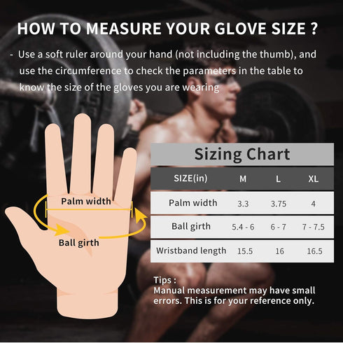 Padded Gym Gloves for Men & Women - Comfortable Weightlifting & Workout Support