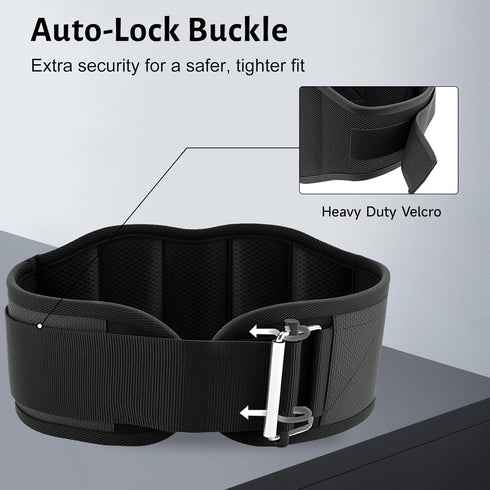 7.5inch MANUEKLEAR Gym Weight Lifting Belt Weight Lifting Workout Weightlifting Powerlifting Belt for Men Women