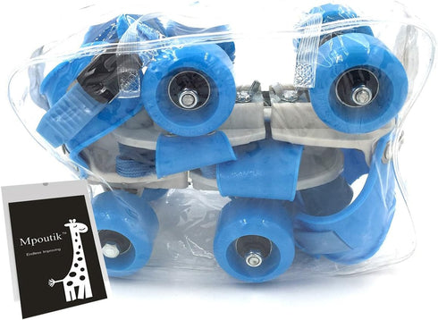 Kid's Adjustable Speed Quad Roller Skates Shoes
