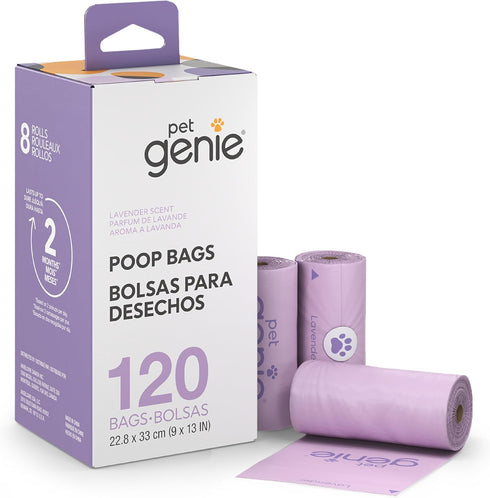Pet Genie, Dog Poop Bags Rolls Scented, Extra Strong & Leak-Proof for