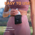 Running Buddy Black Water Bottle Pouch - 4" x 4" with 7 Oz Container - Magnetic Holder for Running & Travel