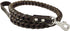 4-Thong Square Fully Braided Genuine Leather Dog Leash, 3.5 ft Length, 1" Wide, Brown for Large to X-Large Dogs
