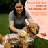 2-in-1 HamInWay Dog Bath Brush, Dog Grooming Brush with Built-in Shampoo Dispenser, Gentle Silicone Bristles for Bath