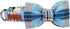 Lionet Paws Boy Dog Collar with Bowtie - Comfortable Adjustable Cute Blue Plaid Collar for Male Dogs, Small (Neck 10-16
