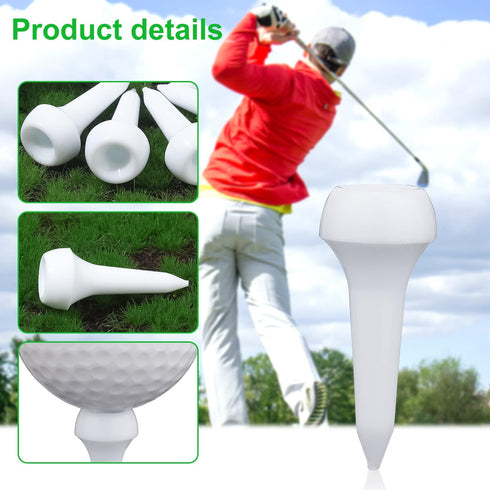 LUTER 50 Pcs Short Golf Tees, Plastic Training Accessories for Irons, Par Threes, Golf Clubs