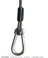 Retractable Fishing Tool Lanyard, Coiled Stainless Steel Heavy Duty Safety Rope Tether with Carabiner - 2 Pcs