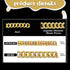 LEIFIDE Dog Chain Collar Gold 20 mm Wide Diamond Collar Large Dog Necklace Metal Pet Crystal Collar Jewelry Accessories for Medium Large Dogs(22 Inch)