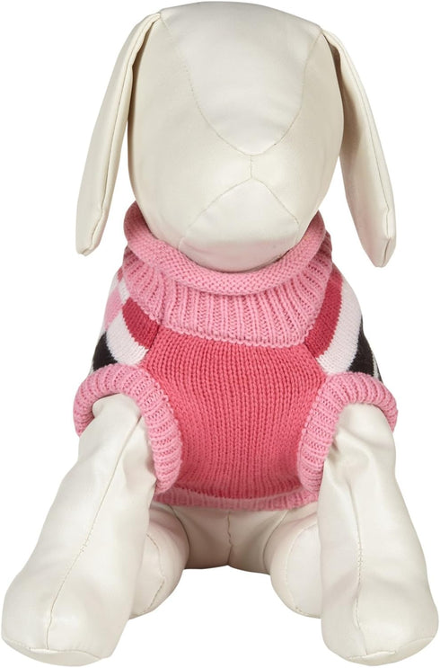 Huxley and Kent Sweater - Herald Stripe, Pink, Large