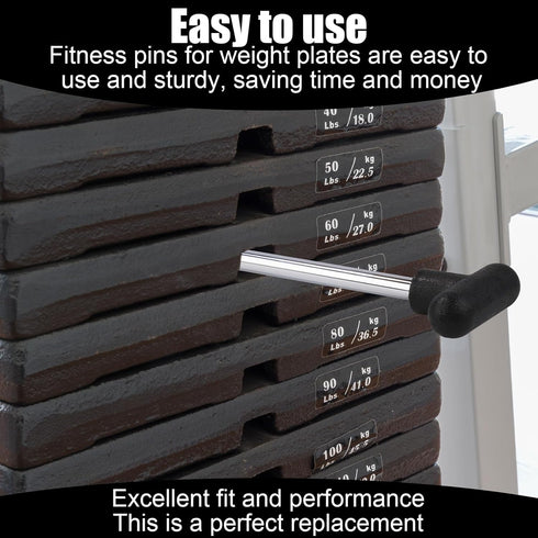 Weight Stack Pin, 3/8 Inch Diameter, 6 Inch Locking Space Heavy Duty Gym Pin for Home Exercise Machine Accessories