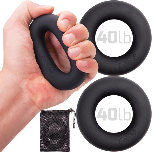 Grip Strength Trainer Rings for Rock Climbing, Bouldering, Jujitsu, Hand Grip, Forearm Stress Relief, Converts PushX3