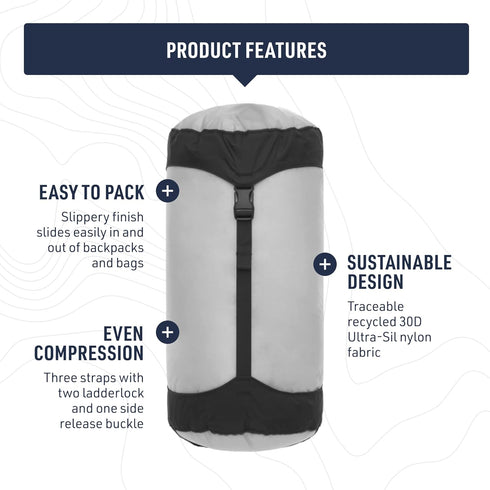 Sea to Summit Ultra-SIL Compression Sack for Ultralight Outdoor and Travel Storage