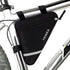 MOOCY Black Bicycle Bike Storage Bag, Triangle Saddle Frame Strap-On Pouch for Cycling
