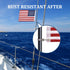 Universal Boat Flag Marine with 4 Boat Flag Pole Kits, USA Flag with 50 Embroidered Stars