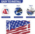 Golf Cart Seat Cover, 100% Microfiber Golf Cart Seat Towel Blanket for All 2-Seater Carts (USA Flag)