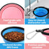 COOYOO 2 Pack Collapsible Dog Bowls, Portable Water Bowls for Cats and Dogs, Pet Feeding Dish for Walking and Traveling