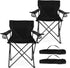 HaSteeL Foldable Camping Chair Set of 2, Folding Camp Chairs for Adults,