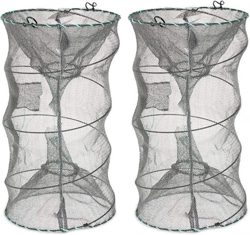 ieasky Fishing Bait Trap,2 Packs Crab Trap Minnow Trap Crawfish Trap Lobster Shrimp