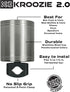 Kroozie 2.0 Bicycle Cup Holder - Premium Stainless Steel Handlebar Drink Holder for Beach Cruisers, E-Bikes, Scooters,