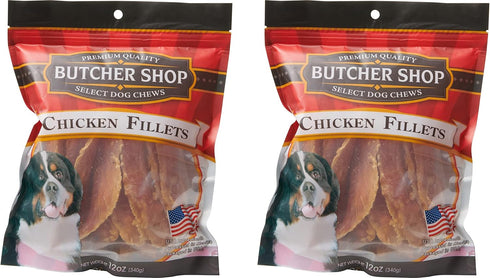 Butcher Shop Chicken Fillets Dog Treats, 2 Pack, 24 Oz Total