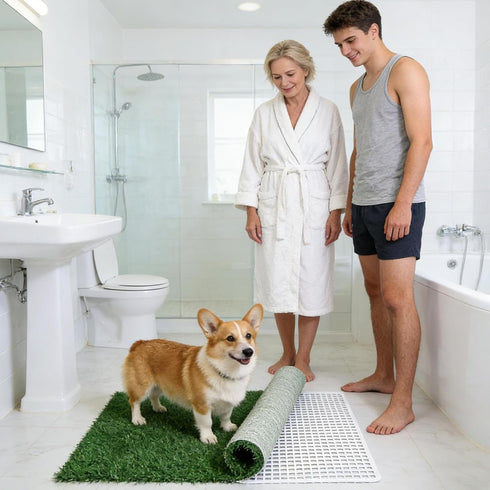 Generic Dog Grass Pad, Potty Training Mat, Artificial Grass Mat with Washable , Training Mats with Sturdy Material, Pet