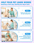 Dog Buttons for Communication, 4 Dog Talking Button Set, 30s Voice Recordable Pet Training Buzzer with Waterproof Mat