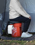 5 5 TRIPTIPS Portable Toilet with Soft Cushion, Gallon Rotatable Lid, Adults and Kids Camping Toilet Seat for Gal