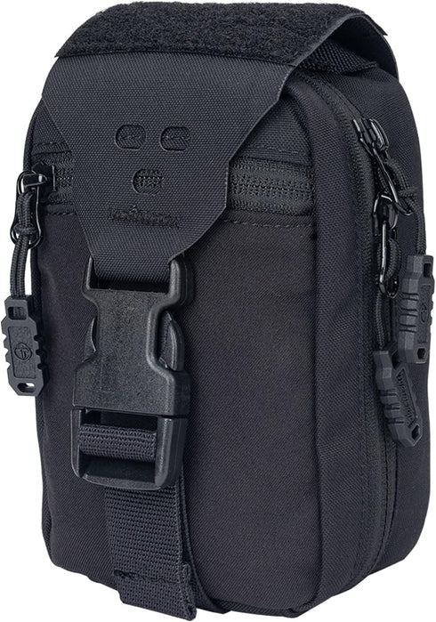 Removable Tactical Medical Pouch, Rip-away MOLLE IFAK Pouch for Camping, Hunting, 500D Nylon, Black