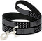Americana Stars Stripes2 Dog Leash Black White 4 Feet Long 1.0 Inch Wide