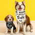 2 Pack Pregnancy Announcement Dog Bandanas, Gender Reveal Pet Scarf Cute Adjustable Reversible Triangle Bandana