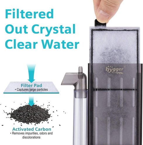 hygger 10-Pack Replacement Carbon Filter Cartridges for HG-959 Filter