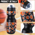 Hosuly 24 Pcs 24 oz Basketball Water Bottle Set, Drawstring Bag, 12 Reusable Plastic Tumblers for Party Favor (Orange,