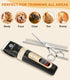 Dog Grooming Clippers Kit, Low Noise Electric Trimmer, 4-Speed & LCD, Cordless Rechargeable Hair Clippers for Thick
