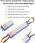 Dog Tug Toy - Tough Jute Bite Pillow for Interactive Training, Two Flag Handles for Puppies to Large Dogs, Aggressive