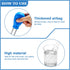 2 Pieces Aquarium Coral Feeder with Stainless Steel Feeding Tweezers, Syringe Spot Coral Feeding Tools (Blue, Black)