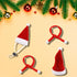 2 Pack Christmas Bearded Dragon Lizard Hat and Scarf, Small Animal Guinea Pig Christmas Costume Clothing (2A-Red)