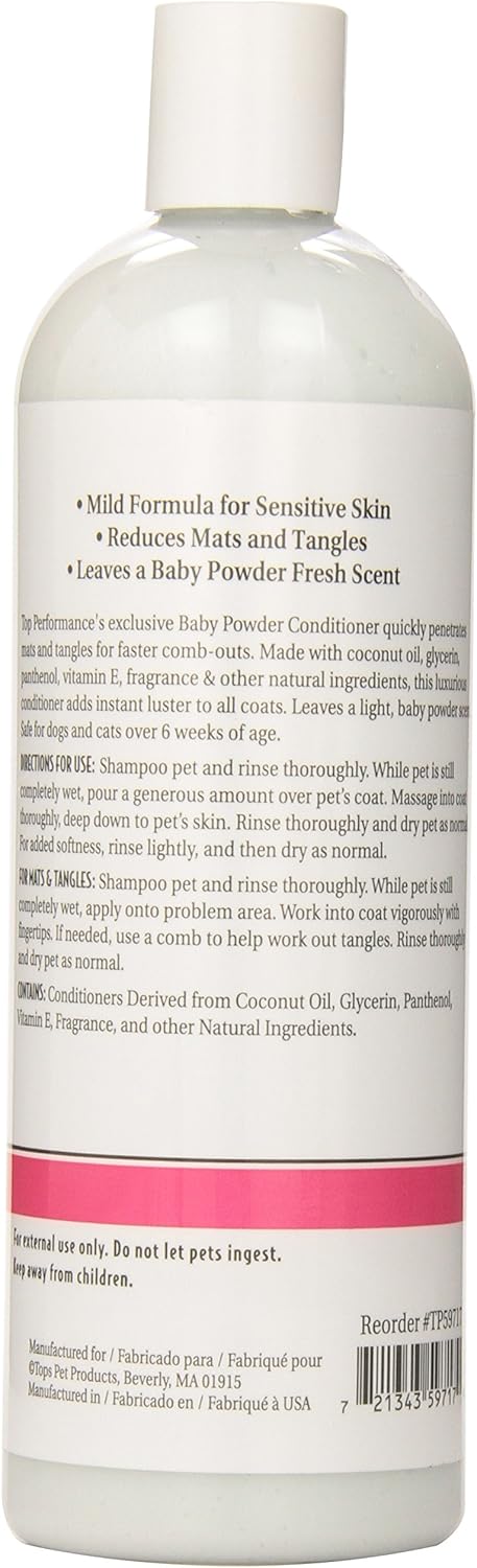 17-Ounce, 17 Top Performance Baby Powder Pet Conditioner, Ounce