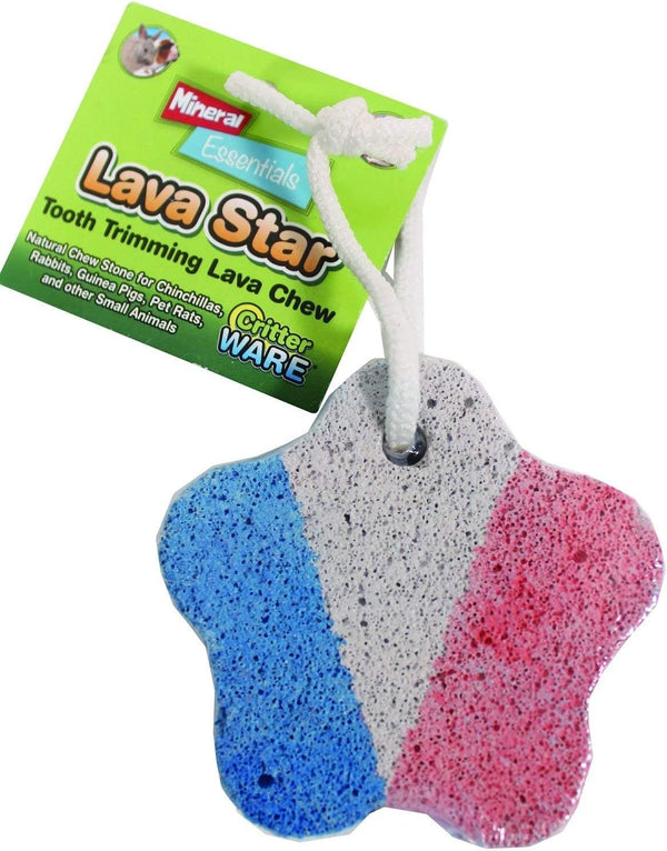 Ware Mineral Essentials Lava Star Animal Chew Stone, 3.5", White