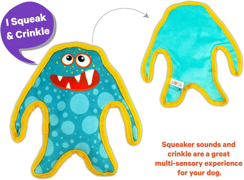 Durable ASPCA Stuffing-Free Squeak Toys for Dogs - Safe Playtime