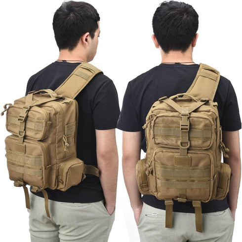 Sling Bag Pack, Military Sling Backpack, Assault Range Bag for Outdoor Use