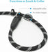iYoShop 6 FT Durable Slip Lead Dog Leash - Padded Handle, Highly Reflective Threads, Medium/Large, Black