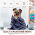 4 Pcs Microfiber Dog Bath Towels, Absorbent Pet Towels for Medium Dogs, Cats, Shower (Gray, Brown, Blue, Wind Red, 24 x