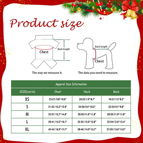 QETRABONE Small Santa Dog Cat Costume Christmas Pet Clothes Outfits Red Christmas Santa Claus Hat Scarf Cosplay Dressing up Xmas Party New Year Clothing Accessories for Small Cat Dog (X-Large, Santa)