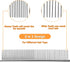 uxcell Metal Dog Comb with Rounded Teeth, 1 Pack, Pet Hair Care Tool, 7.3IN