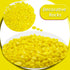 Yellow Pebbles for Crafts, 0.9 Pound Natural Polished Aquarium Gravel, Decorative for Indoor Plants